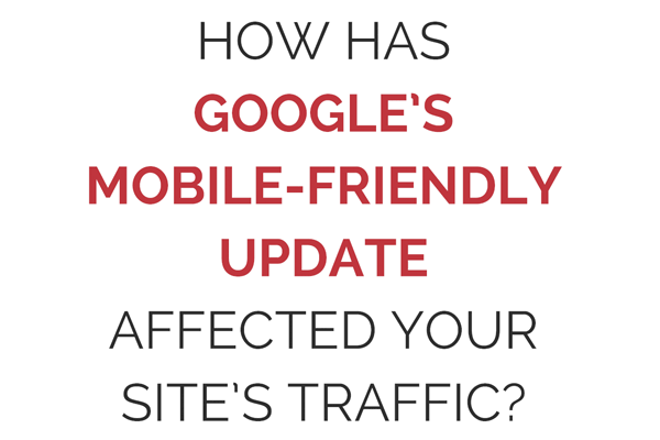how has googles mobile friendly update affected your sites traffic