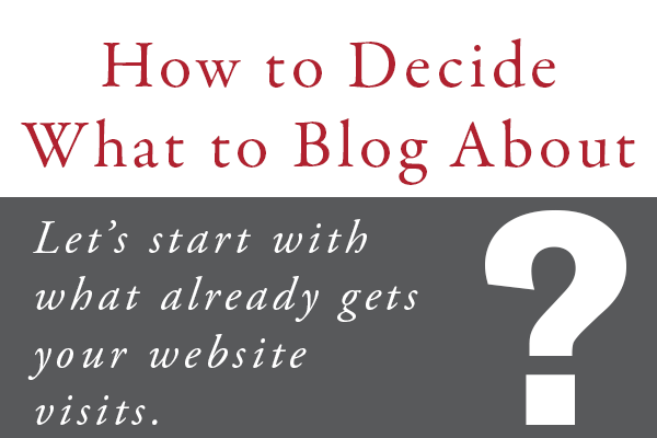 How to decide what to blog about