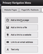 add a link to a page in Jigsy