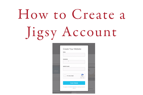 how to create a jigsy account