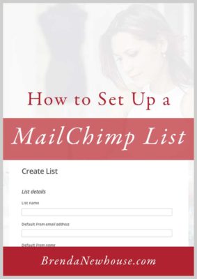 how to set up a MailChimp list